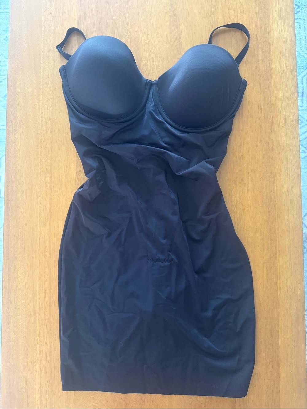 Maidenform Black Shaping Slip with Built-In Cups